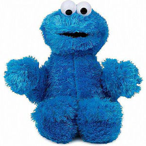 12‎ Inch Blue Street Official Cookie Monster Muppet Plush Premium Plush Toy